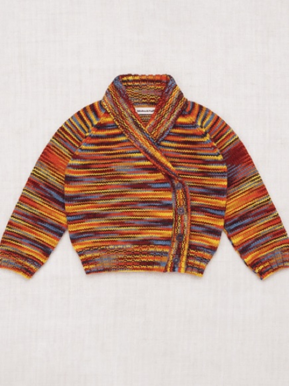 Misha and Puff Saltwater Cardigan in Primary Spacedye
